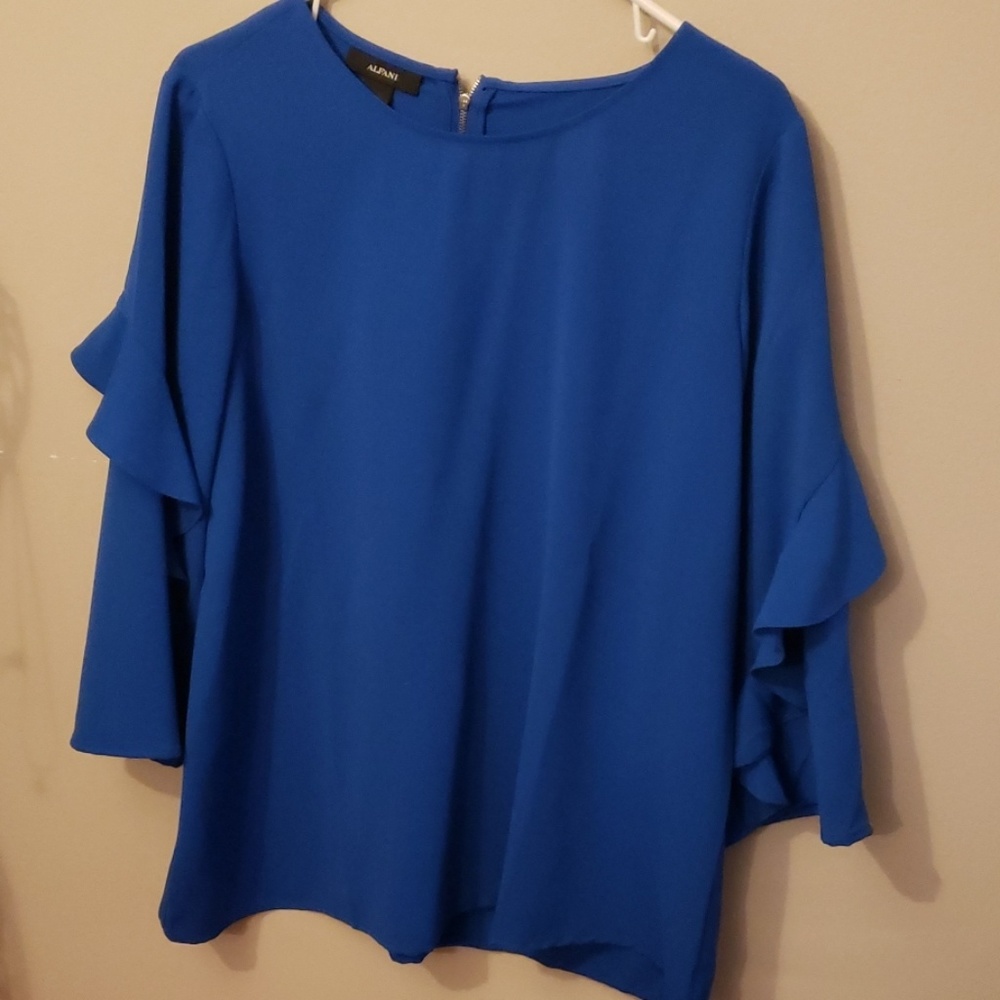 Alfani blue blouse